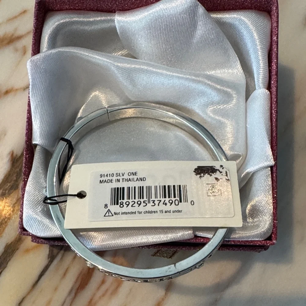 Coach Silver Logo Bangle - Picture 6 of 6